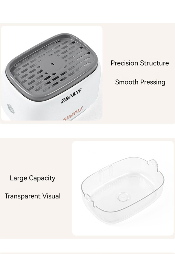 Zenlyf Premium Dishwashing Liquid Dispenser with Sponge Holder for Kitchen Sink