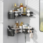 Zenlyf No Drill Bathroom Shelf & Kitchen Organizer  (White)