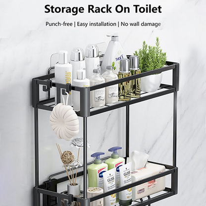 Zenlyf Bathroom Shelves & Accessories, No Drill Wall Rack