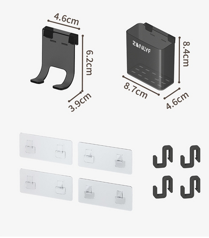 Zenlyf No Drill Bathroom Shelf & Kitchen Organizer  (White)
