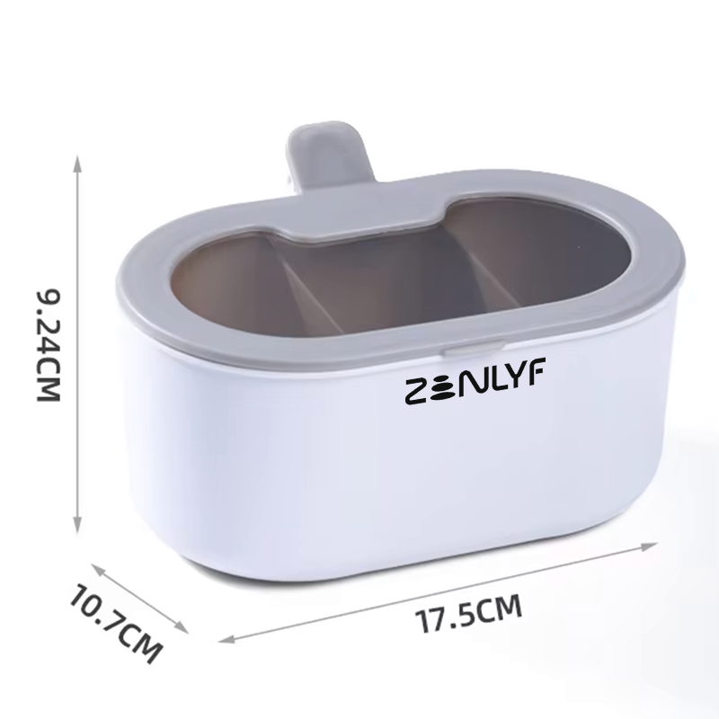Zenlyf Triple Compartment Plastic Spice Box
