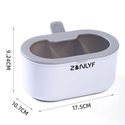 Zenlyf Triple Compartment Plastic Spice Box