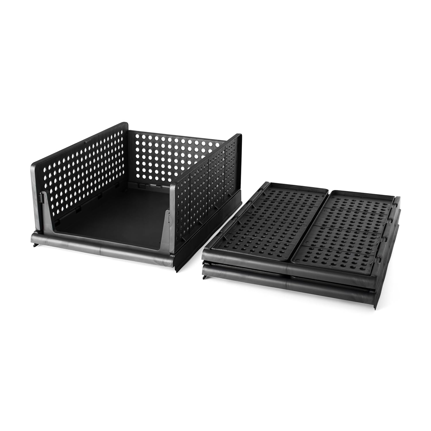 Zenlyf Foldable and Stackable Organizer For Cupboard Almirah Space For Clothes,Toys, Kitchen Essentials/Batrhroom Essentials and Office Stationaries (4)