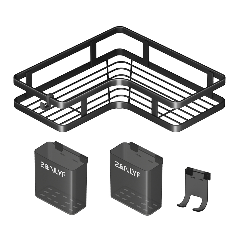 Zenlyf No Drill Bathroom Shelf & Kitchen Organizer  (White)