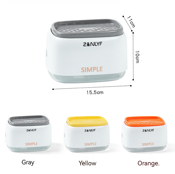 Zenlyf Premium Dishwashing Liquid Dispenser with Sponge Holder for Kitchen Sink