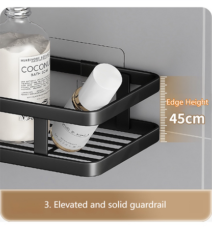 Zenlyf No Drill Bathroom Shelf & Kitchen Organizer  (White)