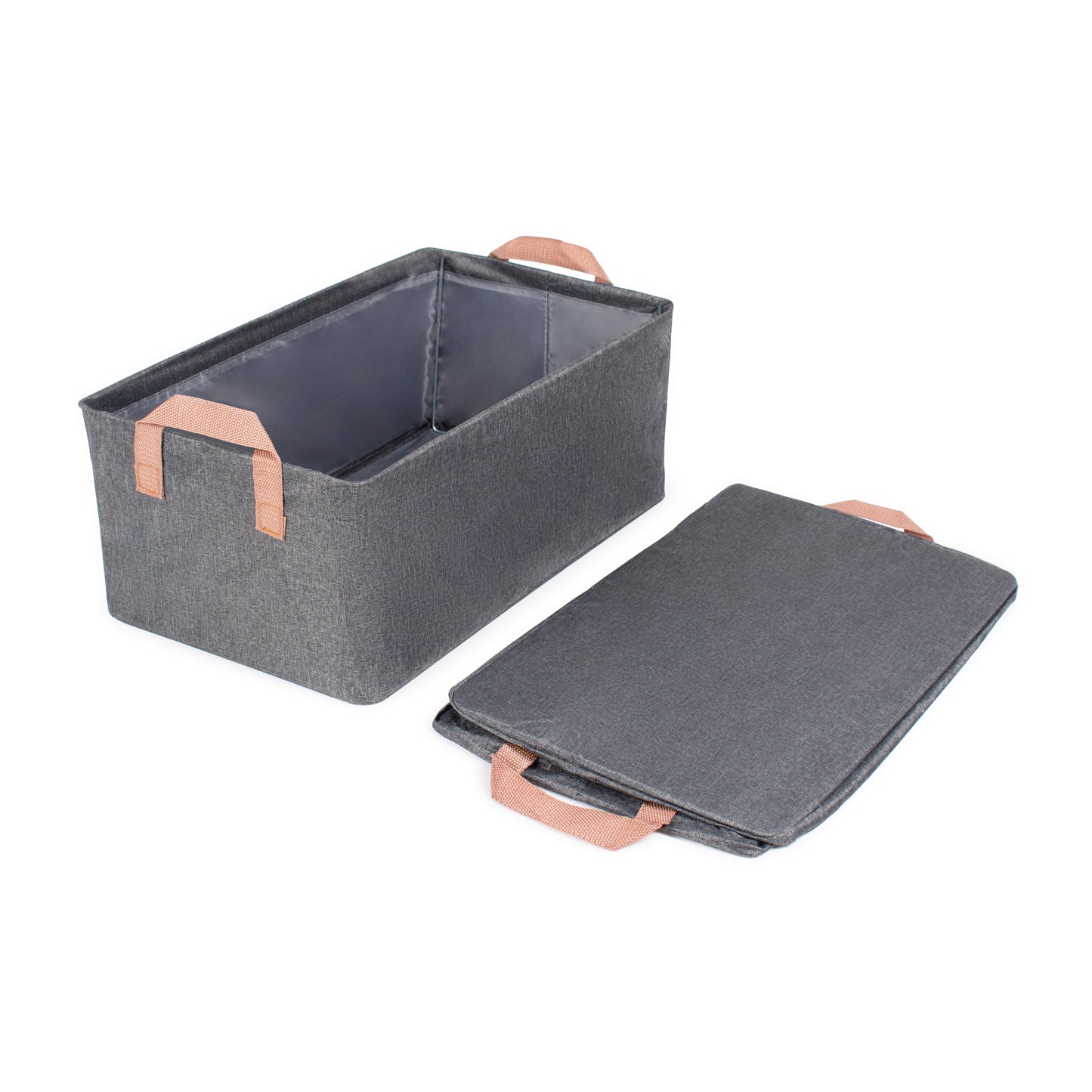 Zenlyf Wardrobe Organizer for Clothes/Foldable Cupboard Storage (Pack of 4,Grey)