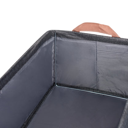 Zenlyf Wardrobe Organizer for Clothes/Foldable Cupboard Storage (Pack of 4,Grey)