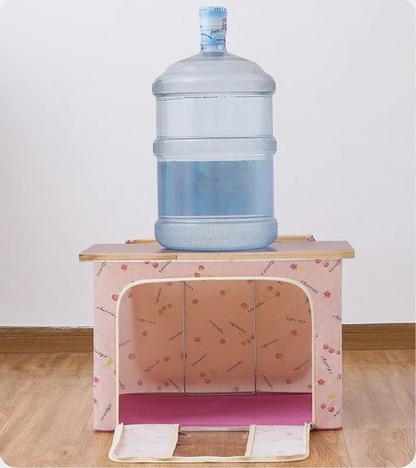 Zenlyf Foldable Underbed Storage Box with Clear Window, Sleek and modern container