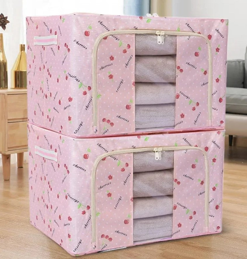 Zenlyf Foldable Underbed Storage Box with Clear Window, Sleek and modern container